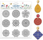 CHGCRAFT Bohemian Round Pattern Polymer Clay Texture Sheets Mandala Pattern Silicone Texture Stamp Single Image Modeling Pattern Pad for Jewelry and Clay Earrings Tools, 5.5x5.5 inch