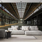 wall26 Wall Sticker/Wall Mural Industrial Interior of an Old Factory Building, Not Peel and Stick, Non-Woven Wallpaper Decorative for Bedroom, Living Room, Office - 120x144 inches