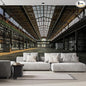 wall26 - Industrial Interior of an Old Factory Building - Removable Wall Mural | Self-Adhesive Large Wallpaper - 100x144 inches