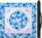 Mahjong Mat for Table 31.5x31.5Inch,Anti-Slip, Noise-Reducing American Mahjong Mat with Rules, Mahjong Table Mat with Carry Bag,Neoprene Mahjong Mat for Poker, Cards, Board.(Blue)