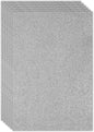 PATIKIL 2mm(1/10") Thick Non Adhesive Glitter Foam Sheet 16x24inch(40x60cm) Gray, EVA Shiny Foam Board for Craft, 6 Pcs