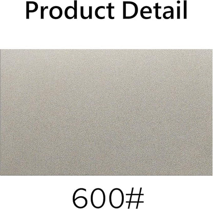 Diamond Sharpening Stone 600 Grit - Knife Sharpener Whetstone for Knives, Tools & Hunting Blades with Non-slip mat (6 x 2Inch)