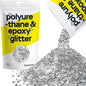 Hemway Glitter for Resin 100g Silver Metallic Crystals for Epoxy Craft Super Chunky Flakes Tumblers Wax Melt