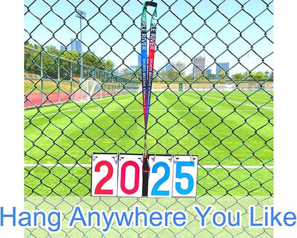 Purple River Portable Hanging Flip Scoreboard, Score Keeper for Baseball Volleyball Tennis Sports, Suit for Multiple Sports/Games Score Scenarios