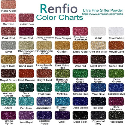 Renfio Ultra Fine Dark Wine Red Glitter Powder, 2.11 Oz (60g), PET Flakes, Crafts, Sequins, Slime Decoration, Safe, Easy to Store, Burgundy Glitter Epoxy Chips Flakes for Christmas Roses Tumblers