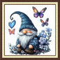 Findvoor Counted Cross Stitch Kits for Adults Full Range of Cross Stitching Embroidery Unprinted Pattern for Beginners, 11CT Needlepoint Kit Patterns Embroidery Kits-Colorful Butterfly Dwarf 18x18inch