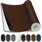 Suede Repair Patch, Large Fabric Repair Tape, Self-Adhesive Fabric Patches for Furniture, Couch, Sofa, Car Interior, Shoes, Hand Bag, Clothing (Dark Brown, 3.5X79 Inch)