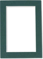 8x10 Mat Bevel Cut for 5x8 Photos - Acid Free Forest Green Precut Matboard - For Pictures, Photos, Framing - 4-ply Thickness