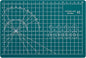 A5 Cutting Mat, Self Healing Sewing Mat, Craft Mat Double Sided 3-Ply Craft Cutting Board for Sewing Crafts Leather Fabric Scrapbooking Project Art Supplies, 8.6“ x 5.9”, Green
