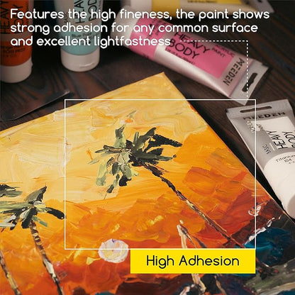 MEEDEN Heavy Body Acrylic Paints: Satin Finish Acrylic Paint for Halloween Pumpkin Painting - 100ml/3.38oz 8 Primary Colors Thick Basic Art Paint Tubes for Pumpkin Decoration