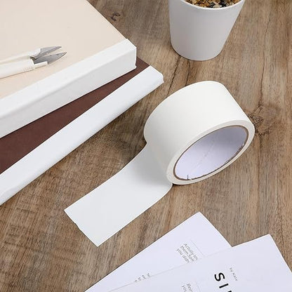 Book Repair Tape, White Cloth Bookbinding Repair Tape Archival Document Repairs Tapes 2 Inch by 33 Feet Self Adhesive Matte Book Binding Tapes for Repairs Paper, Ephemera, Photos, Print and Artwork