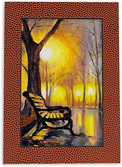 Pack of TEN 11x14 Mats Bevel Cut for 8.5x11 Photos - Acid Free Football Texture Precut Matboards For Pictures, Photos, Framing - 4-ply Thickness