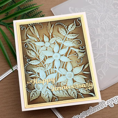 BAOFALI 3D Embossing Folders Daffodil Clear Textured for Card Making,Embossing Template Paper Card Embossing Stencil for DIY Scrapbooking Photo Album Card Paper Craft Decoration 6.3" L x 4.5" W