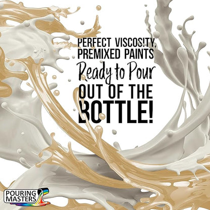 POURING MASTERS Desert Sand Acrylic Ready to Pour Pouring Paint - Premium 32-Ounce Pre-Mixed Water-Based - for Canvas, Wood, Paper, Crafts, Tile, Rocks and More