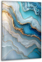 My Photostation.com 40WX60H'' Turquoise and Blue Alcohol ink Glass Wall Art Tempered Glass Printing Wall Decor Large Wall Art Wall Hangings