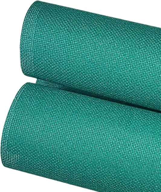 2 Sheets of Green 14 Count Aida Cloth – 21 x 21 Inch Pre-Cut Fabric Squares – Cross Stitch Fabric – 100% Cotton – Ideal for Needlework & Embroidery – The Knotty Unicorn