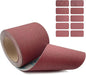120 Grit Emery Cloth Roll, 4.5 Inch Wide 32.8 Ft Long (Equals 1/4 Sheet Sandpaper 71 Pcs) Abrasive Sandpaper Rolls for Metal Automotive Wood Furniture Sanding Paper Drum Palm Sander (120 Grit)