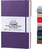 Beechmore Books A3 Sketchbook – 11.7x16.5 Premium Vegan Leather Bound Extra Large Sketch Book Hardcover, 160gsm 160 Perforated Ivory Pages, Blank Sketch Pad, Gift Boxed, Back Pocket, Ribbon Bookmark