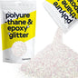 Hemway Polyurethane & Epoxy Resin Glitter 100g / 3.5oz Metallic Crystal Flake Additive for Flooring Jewelry Tumblers Glass Pigment - Chunky (1/40" 0.025" 0.6mm) - Mother of Pearl Iridescent