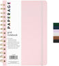 PAPERAGE Graph Paper Spiral Notebook & Journal, (Blush), 160 Pages, Medium 5.5 inches x 8 inches - 100 GSM Thick Graphing Paper, Hardcover, Double-Wire Grid Spiral Notebook