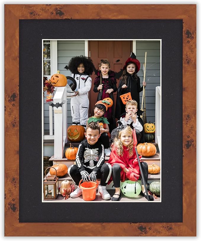 6x8 Mat for 8x10 Frame - Precut Mat Board Acid-Free Show Kit with Backing Board, and Clear Bags Black 6x8 Photo Matte Made to Fit a 8x10 Picture Frame Matboard for Framing, Pack of 10 Mats