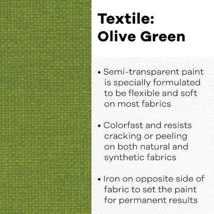 Jacquard Textile Color Paint, Olive Green