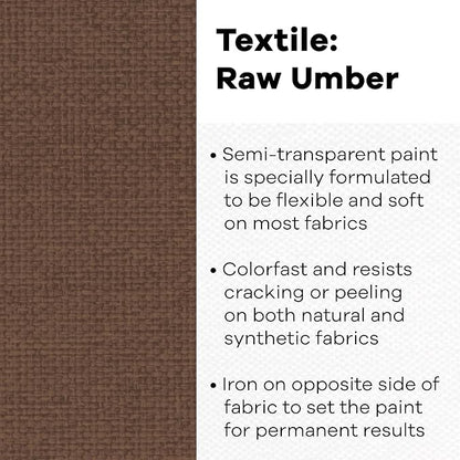 Textile Color Paint RAW Umber