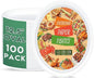 100% Compostable Oval Paper Plates 12 inch Bulk 100 Count, Heavy Duty Large Disposable Plates, Eco-Renewable Sugarcane Pulp Plates for Party,Dinner& Daily Use, White