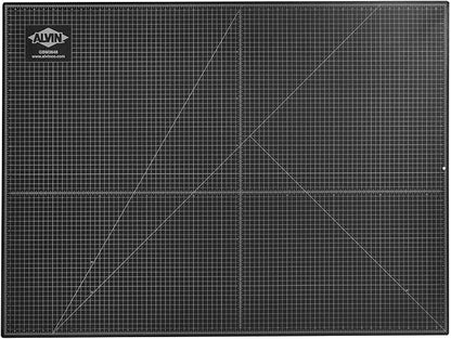 ALVIN GBM Self-Healing Cutting Mat 36 x 48 inch | Double-Sided Green/Black | 5-Layer Gridded Surface for Arts, Crafts and Sewing - Model GBM3648