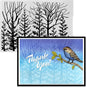 3D Textured Embossing Folders for Card Making, Forests Trees Plastic Embossing Folders Shrubs Plants Embossing Folder Craft Card Template for DIY Scrapbooking