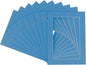 6x8 Mat for 8x10 Frame - Precut Mat Board Acid-Free Show Kit with Backing Board, and Clear Bags Bay Blue 6x8 Photo Matte Made to Fit a 8x10 Picture Frame Matboard for Framing, Pack of 100 Mats