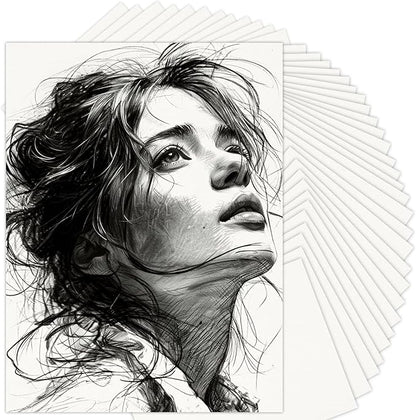 9" x 12" Sketch Paper, Art Paper Bulk, 65 Sheets (68lb/100gsm) Drawing Paper, Acid Free Artist Painting Writing Sketching, School Easel Art Supplies for Kids Teens Students Adults Beginners