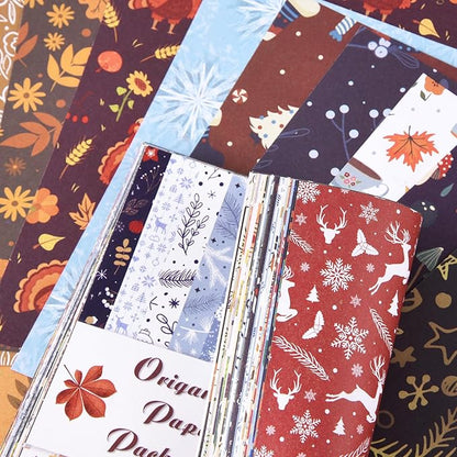 Origami 6x6 Paper Kit 150 Sheets 150 Vivid Colors Double Sided Same Printed Traditional Patterns Square for Arts Crafts Projects Japan Traditional Chiyo.Snack