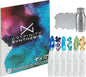 Alcohol Ink - Sea Set, 8 Pieces | 10 Sheets 9x12 Multimedia Paper | Fast-Drying, Permanent, Transparent Alcohol Inks for Gloss Paper, Glass, Metal | 25 ml Bottles