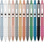 Ballpoint Pens Black Ink Ball Point Pen with Super Soft Grip Medium Point 1.0mm Office Pens (Silver 12-count)