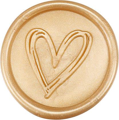 Yoption 12 Pcs Metallic Light Gold Sealing Wax Sticks with Wicks for Wax Seal Stamp, Wedding Invitations, Gift Wrapping, Christmas