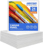 FIXSMITH Canvas Boards for Painting 10x10 Inch, Super Value 24 Pack Paint Canvases, White Blank Canvas Panels, 100% Cotton Primed Canvas for Painting, Painting Art Supplies
