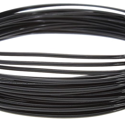 The Beadsmith Anodized Aluminum Wire – 12 Gauge – 39 feet – Black Color – Bendable Craft Wire Used to Jewelry Making, Wire Wrapping, Sculpting, Floral, Modeling and Other DIY Arts & Crafts