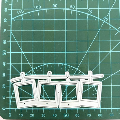 Cutting Dies Metal Stencils Scrapbooking Tools DIY Embossing Template for Paper Card Making Album Arts Crafts Supplies (Photos-8.4x3.3cm)