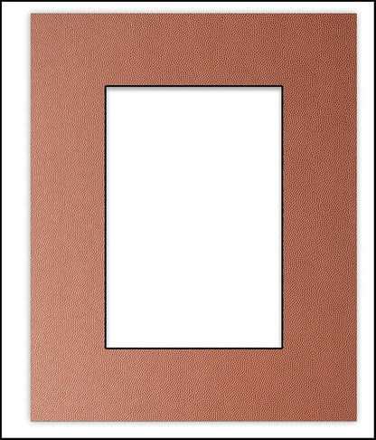 Pack of 25 Acid Free 11x14 Mats Bevel Cut for 8.5x11 Photos - Football Texture Precut Matboards For Pictures, Photos, Framing - 4-ply Thickness