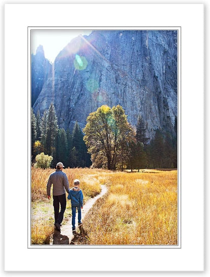 18x24 Mat for 13x19 Photo - Precut White on White Double Mat Picture Matboard for Frames Measuring 18 x 24 Inches - Bevel Cut Matte to Display Art Measuring 13 x 19 Inches - Acid Free ONE MAT