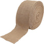 KINJOEK 5 Inch Wide 27 Yards Burlap Ribbon, Natural Jute Fabric Ribbon, Crafts Ribbon for Christmas, Wedding, Gifts, Burlap Fabric DIY, Ribbon for Decoration,