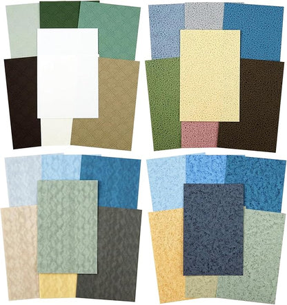 Textured Scrapbook Paper Set, 120 PCS Retro Decorative Craft Paper for Journaling, Scrapbook Supplies, DIY Card Making, Collage, and Planner 3.07 × 4.72 inch