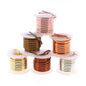 The Beadsmith Craft Wire Assortment - Tarnish-Resistant Copper Wire for Jewelry Making, 6-Pack, 0.75-Inch Mini Spools, 1 Yd Each, 16-Gauge, Assorted Colors, Medium Temper