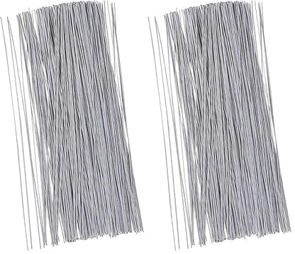 Juvale 600-Pack White 18 Gauge Floral Wire Stems - 16 in Length - Pre-Cut & Bendable Craft Wire - for DIY Artificial Flower Arrangements
