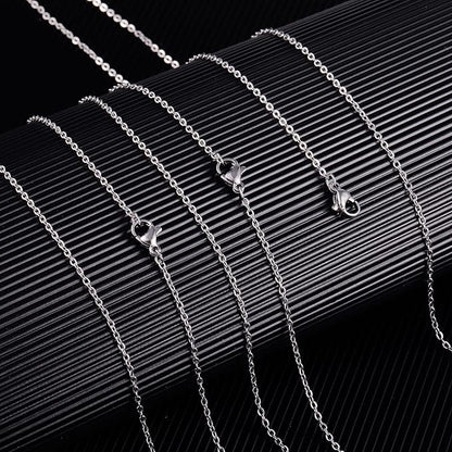 Wholesale 12 PCS Genuine Stainless Steel Fine Cable Chain Necklace Chains Bulk for Jewelry Making (26 Inch(2MM))