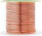 Mandala Crafts 14 Gauge Anodized Aluminum Craft Wire for Jewelry Making - 60 FT Colored Flexible Copper Tone Wire - Bendable for Bonsai Armature Crafting Sculpting
