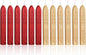 Yoption 12 Pcs Sealing Wax Sticks with Wicks for Wax Seal Stamp, Wedding Invitations, Gift Wrapping, Christmas (Metallic Red and Light Gold)