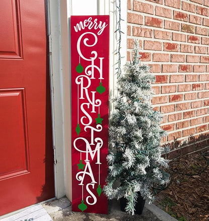 Christmas Stencils for Painting on Wood 35.4" Large Believe Let it Snow Stencil Christmas Stencils for Crafts Porch Sign Decor