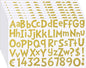 TaoBary 544 Pcs 2 Inch 16 Sheets Large Letter Stickers, Upper and Lower Case, Adhesive Vinyl Alphabet Sticker for Bulletin Board, Poster, Bottle, DIY, Notebook(Glitter Gold,2 Inch)